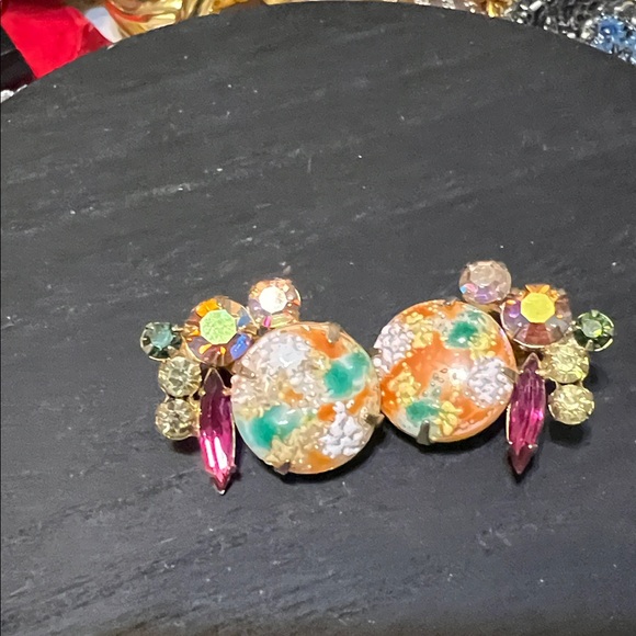 VTG~ RARE Delizza & Elster Juliana Easter Egg clip on earrings - Picture 5 of 5